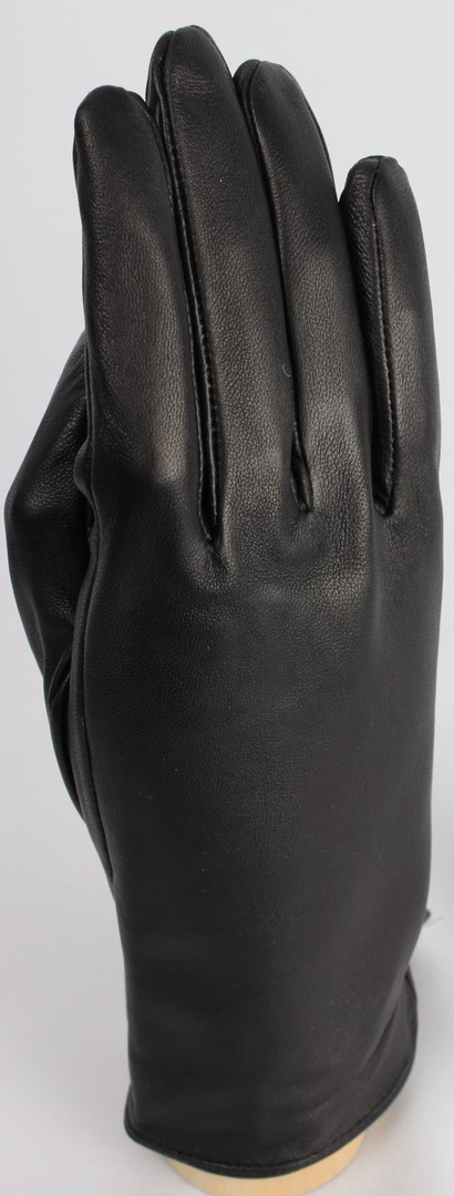 Genuine leather glove plain design, black, medium or large Code: S/LL4245 image 0